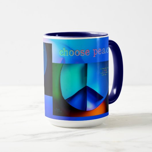 Wählen Sie Peace Coffee Tasse (VorderseiteRechts)