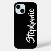 Wählen Sie Personalisierten Farbnamen Schwarz und  Case-Mate iPhone Hülle (Rückseite)