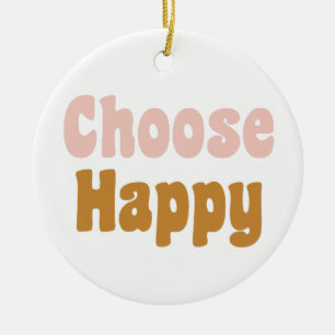 Wählen Sie Retro-Buchstaben-Schmuck für glückliche Keramik Ornament