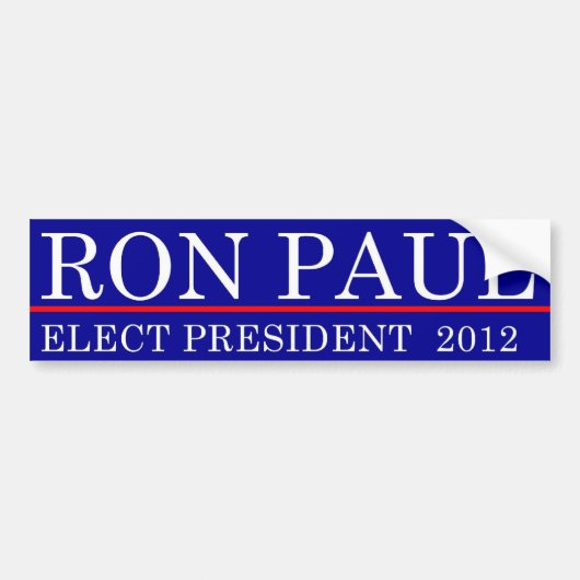 Wählen Sie Ron Paul 2012 Autoaufkleber (Vorne)