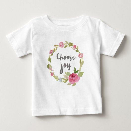 Wählen Sie rosa PastellRosen der Freude-| Baby T-shirt (Vorderseite)