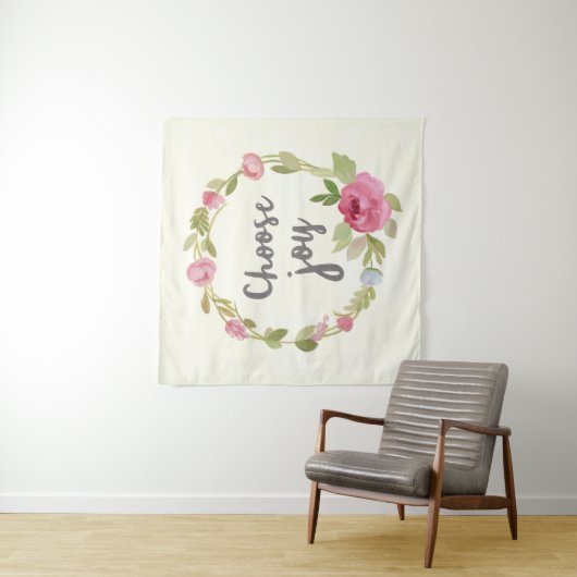 Wählen Sie rosa PastellRosen der Freude-| Wandteppich (Beispiel)