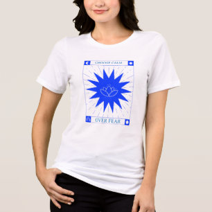 Wählen Sie Ruhe aus Angst Tri-Blend Shirt