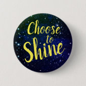 Wählen Sie Shine Stars Cosmos Button (Vorderseite)