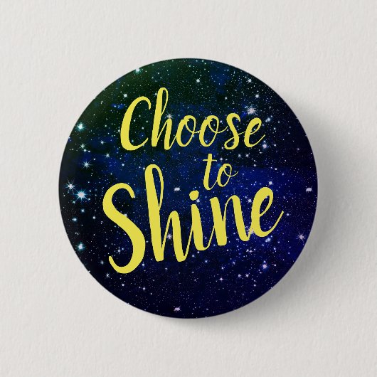 Wählen Sie Shine Stars Cosmos Button (Vorderseite)