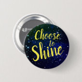 Wählen Sie Shine Stars Cosmos Button (Vorne & Hinten)
