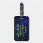 Wählen Sie Shine Stars Cosmos Gepäckanhänger (Rückseite vertikal)