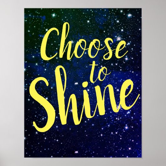 Wählen Sie Shine Stars Cosmos Poster (Vorne)
