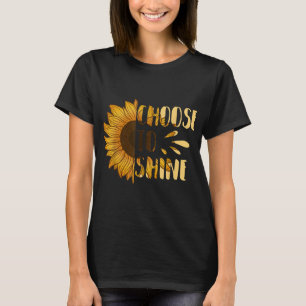 Wählen Sie Sonnenblumen Blumenblume Gelbe Blume T-Shirt