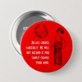 Wählen Sie sorgfältig 3" Button (Vorne & Hinten)