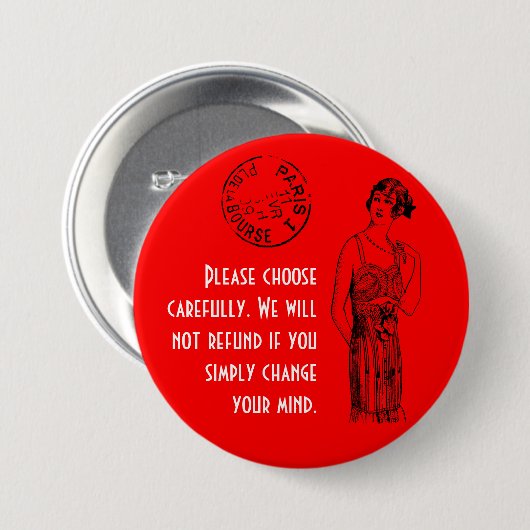 Wählen Sie sorgfältig 3" Button (Vorne & Hinten)