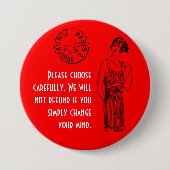 Wählen Sie sorgfältig 3" Button (Vorderseite)