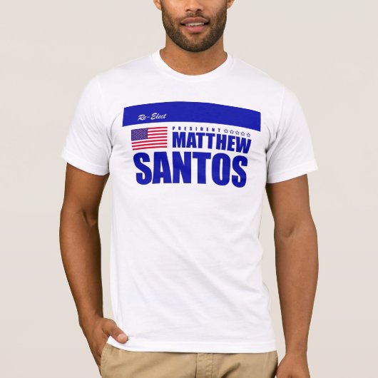 Wählen Sie T - Shirt Matts Santos wieder (Vorderseite)
