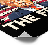 Wählen Sie The Felon Funny Pro Trump 2024 American Poster (Ecke)