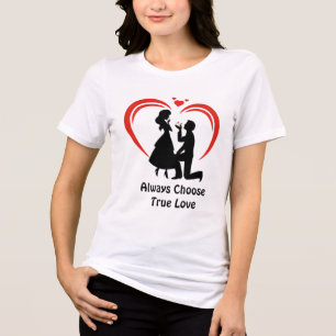 Wählen Sie True Love Always - Freefit Natürlich Wo Tri-Blend Shirt