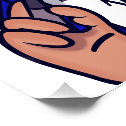 Wählen Sie Trump Glossy Poster (Ecke)