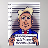 Wählen Sie Trump Matte Poster (Vorne)