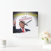 WÄHLEN SIE Trump, MEIN Präsident Square Wall Clock Quadratische Wanduhr (Zuhause)