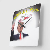 WÄHLEN SIE Trump, MEIN Präsident Square Wall Clock Quadratische Wanduhr (Winkel)