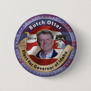 Wählen Sie Typ-Otter für Gouverneur von Idaho - Button