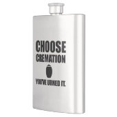 Wählen Sie Verbrennung Sie Urned es Flachmann (Links)