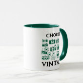 Wählen Sie Vintage Retro-Kamerakollektion aus. Tasse (VorderseiteRechts)