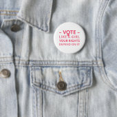Wählen Sie wie ein Mädchen, von dem Ihre Rechte ab Button (Beispiel)