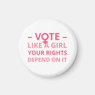 Wählen Sie wie ein Mädchen, von dem Ihre Rechte ab Magnet