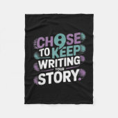 Wählen Sie zum Schreiben Ihrer Geschichte Suizid P Fleecedecke (Vorderseite)