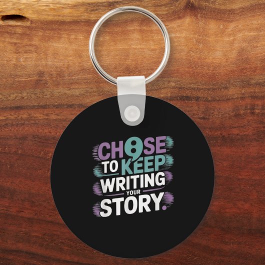 Wählen Sie zum Schreiben Ihrer Geschichte Suizid P Schlüsselanhänger (Vorderseite)