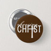 Wählen von Christus-Knopf Button (Vorne & Hinten)