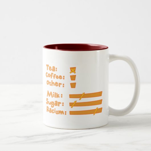 Wahlen, Wahlen, Wahlen Zweifarbige Tasse (Rechts)