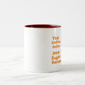 Wahlen, Wahlen, Wahlen Zweifarbige Tasse (Mittel)