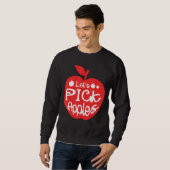 Wählen wir Äpfel Apfelkuchen Früchte Lover Apfel E Sweatshirt (Vorne ganz)