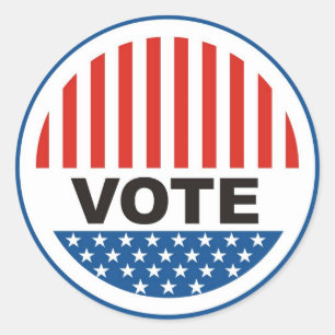 Wahlen zum Präsidenten von usa wählen Abzeichen po Runder Aufkleber