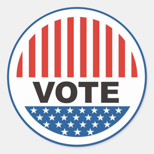Wahlen zum Präsidenten von usa wählen Abzeichen po Runder Aufkleber (Vorderseite)