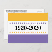 Wahlen zum Wahlsieg für Frauen 100 Jahre Postkarte (Vorne/Hinten)