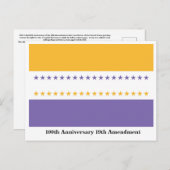 Wahlen zum Wahlsieg für Frauen 100 Jahre Postkarte (Vorne/Hinten)