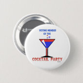 WÄHLENmitglied DES COCKTAIL-PARTY Button (Vorne & Hinten)