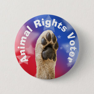 Wähler für Tierrechte Button