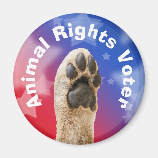Wähler für Tierrechte Magnet (Vorne)