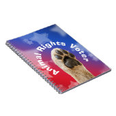 Wähler für Tierrechte Notizblock (Rechte Seite)