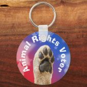 Wähler für Tierrechte Schlüsselanhänger (Vorderseite)