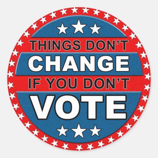 Wähleraufkleber Runder Aufkleber (Vorderseite)