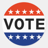 Wähleraufkleber Runder Aufkleber (Vorderseite)