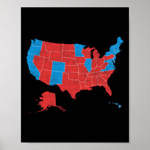 Wahlergebnisse 2024 Plan Sieg Trump 2024 Poster