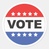 Wählerheft Runder Aufkleber (Vorderseite)