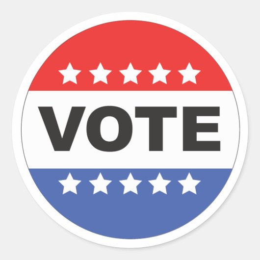 Wählerheft Runder Aufkleber (Vorderseite)