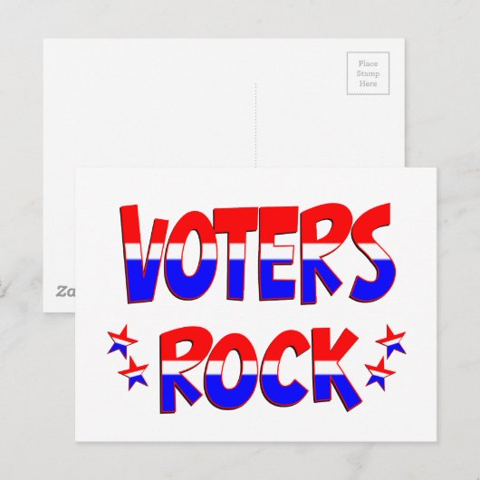 Wählerrock Postkarte (Vorne/Hinten)