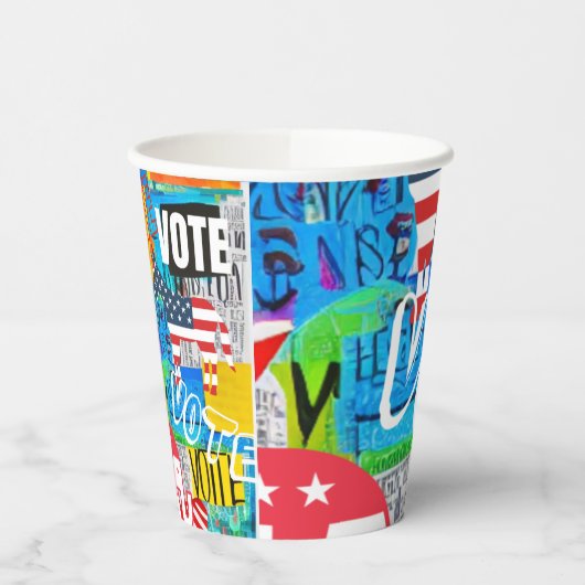 Wählersammlung Pappbecher (Links)